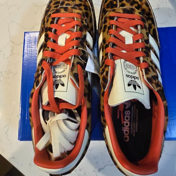 adidas Samba OG Preloved Red Leopard Men's Size 10 JI2734 NEW Pony Hair RARE SZ - Picture 13 of 15